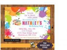 48 How To Create Paint Party Invitation Template Free Maker for Paint Party Invitation Template Free