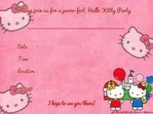48 Online Hello Kitty Blank Invitation Template PSD File for Hello Kitty Blank Invitation Template