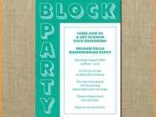 Neighborhood Block Party Invitation Template Free