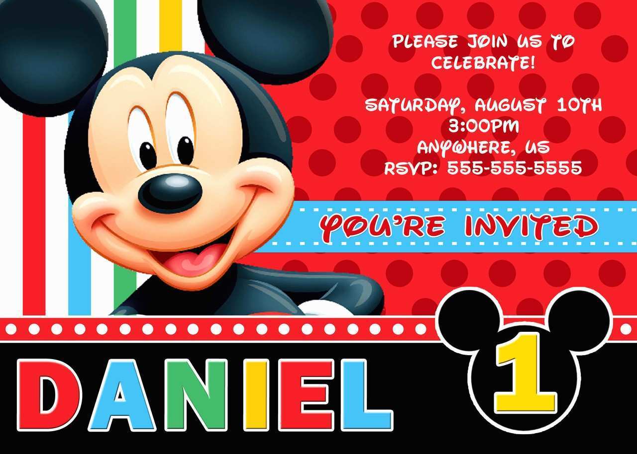 Mickey Mouse Clubhouse Invitation Template Free from legaldbol.com
