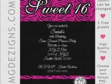 49 Creating Elegant Sweet 16 Invitation Templates With Stunning Design with Elegant Sweet 16 Invitation Templates