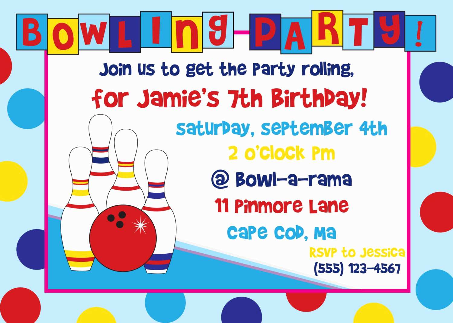 49 Creative Bowling Party Invitation Template Free Now by Bowling Party Invitation Template Free