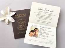 49 Creative Passport Wedding Invitation Template Philippines Formating for Passport Wedding Invitation Template Philippines