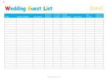 49 Creative Wedding Invitation List Template for Ms Word with Wedding Invitation List Template