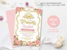 49 Customize Birthday Invitation Template Princess PSD File with Birthday Invitation Template Princess