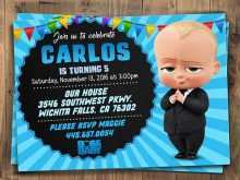 49 Customize Boss Baby Birthday Invitation Template With Stunning Design by Boss Baby Birthday Invitation Template