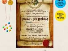 49 Format Harry Potter Birthday Invitation Template With Stunning Design by Harry Potter Birthday Invitation Template