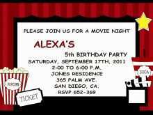 49 Free Printable Movie Night Party Invitation Template Free Templates for Movie Night Party Invitation Template Free