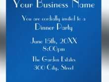 Dinner Invitation Template Business