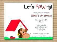 49 How To Create Dog Party Invitation Template for Ms Word with Dog Party Invitation Template