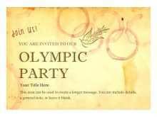 49 How To Create Olympic Party Invitation Template Formating for Olympic Party Invitation Template