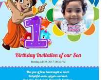 49 Online Birthday Invitation Template Chota Bheem Photo with Birthday Invitation Template Chota Bheem