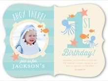 49 Printable 1St Year Birthday Invitation Card Template in Word with 1St Year Birthday Invitation Card Template