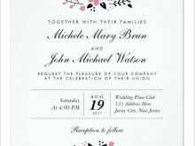 49 Printable Sample Invitation Card Wedding Party for Ms Word by Sample Invitation Card Wedding Party