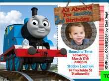49 Printable Thomas The Train Blank Invitation Template Now with Thomas The Train Blank Invitation Template