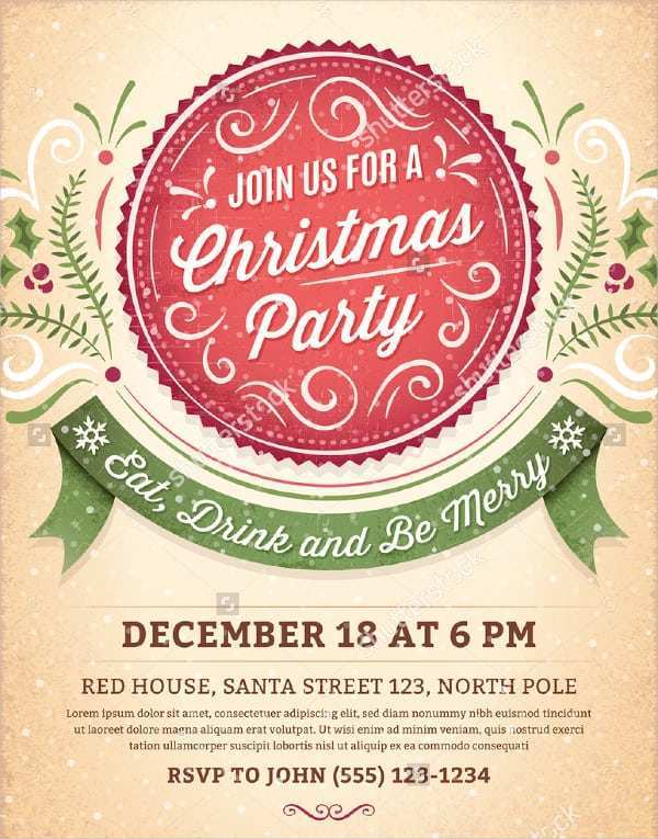 49 Standard Christmas Party Invitation Template Download For Free by Christmas Party Invitation Template Download