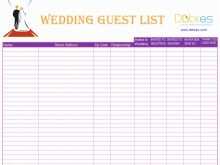 50 Adding Wedding Invitation List Template Layouts for Wedding Invitation List Template