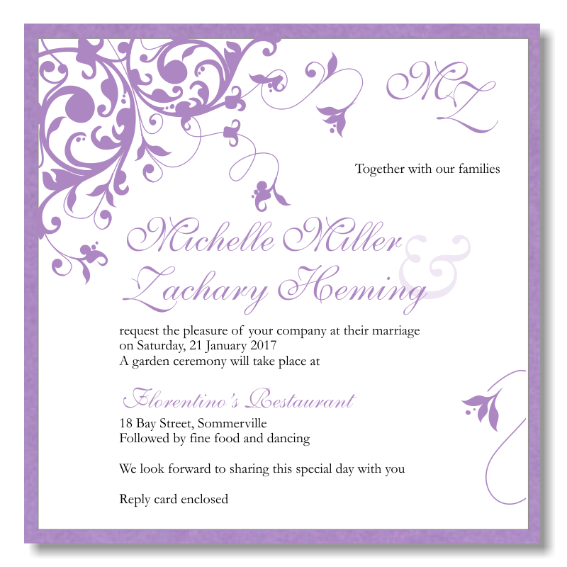 50 Creating Wedding Invitation Templates Violet Photo with Wedding Invitation Templates Violet