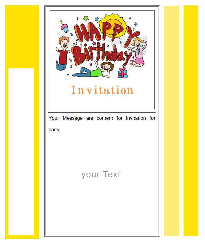 50 Format Blank Party Invitation Template Layouts for Blank Party Invitation Template