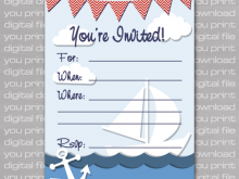 50 How To Create Nautical Birthday Invitation Template Download by Nautical Birthday Invitation Template