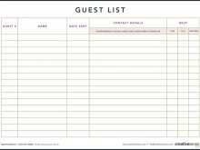 50 How To Create Party Invitation List Template With Stunning Design with Party Invitation List Template