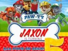 50 How To Create Paw Patrol Party Invitation Template PSD File for Paw Patrol Party Invitation Template