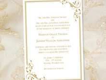 50 How To Create Wedding Invitation Template Gold With Stunning Design with Wedding Invitation Template Gold