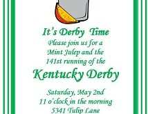 50 Visiting Kentucky Derby Party Invitation Template in Photoshop with Kentucky Derby Party Invitation Template