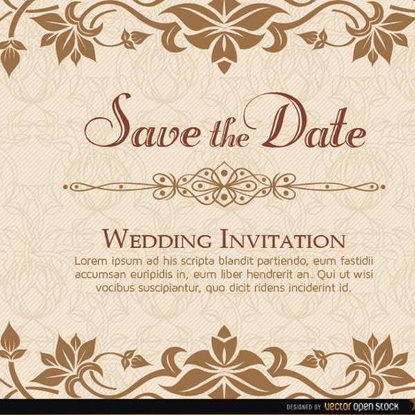 51 Best Elegant Wedding Invitation Template Free With Stunning Design with Elegant Wedding Invitation Template Free