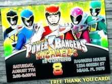 51 Best Power Rangers Birthday Invitation Template PSD File for Power Rangers Birthday Invitation Template