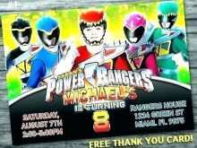 17 Customize Our Free Power Rangers Birthday Invitation Template For Ms Word With Power Rangers Birthday Invitation Template Cards Design Templates