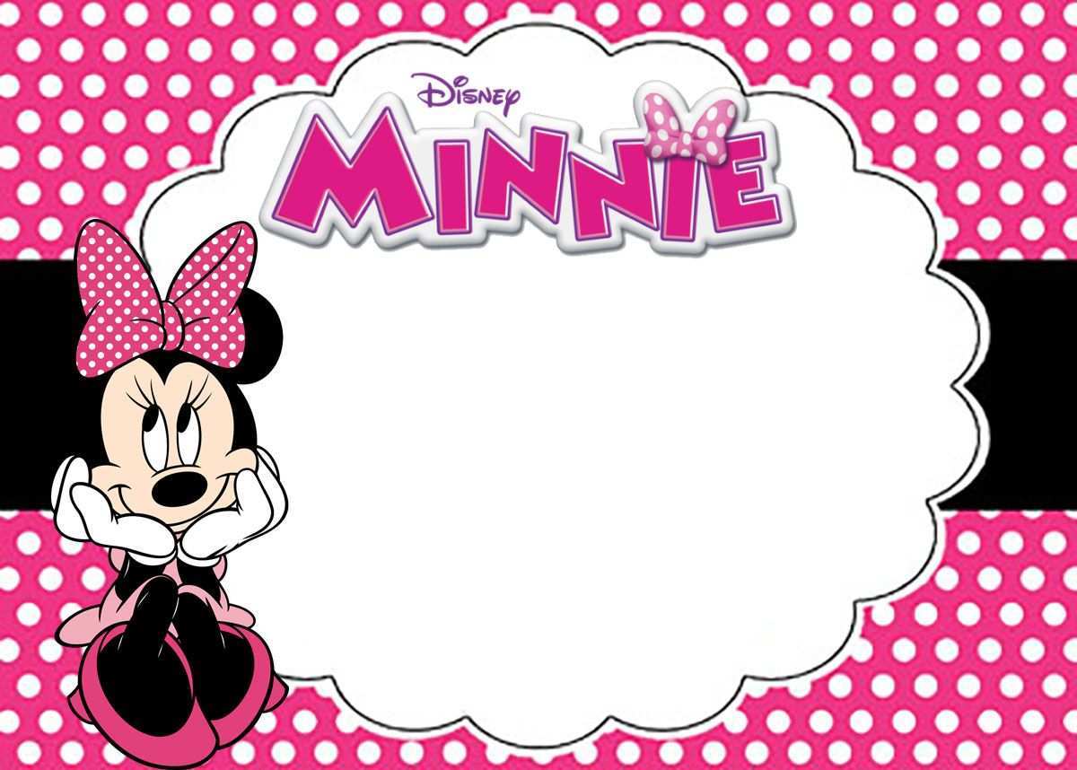 24 Blank Minnie Mouse Birthday Invitation Template Download by Intended For Minnie Mouse Card Templates