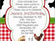 51 Creative Farm Animal Birthday Invitation Template Templates for Farm Animal Birthday Invitation Template