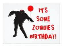 51 Creative Zombie Birthday Invitation Template Download with Zombie Birthday Invitation Template