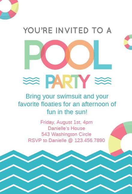 51 Customize Hot Tub Party Invitation Template For Free by Hot Tub Party Invitation Template
