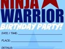 51 Customize Our Free American Ninja Warrior Birthday Invitation Template in Word with American Ninja Warrior Birthday Invitation Template
