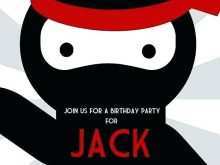 51 Format Ninja Birthday Party Invitation Template Free PSD File with Ninja Birthday Party Invitation Template Free