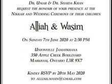 51 Free Printable Wedding Invitation Template Muslim Maker with Wedding Invitation Template Muslim