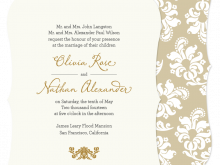 51 How To Create Example Of A Wedding Invitation Card Maker with Example Of A Wedding Invitation Card