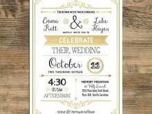 51 Report Vintage Wedding Invitation Template With Stunning Design with Vintage Wedding Invitation Template