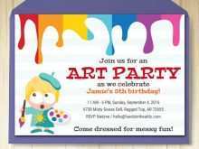 51 The Best Art Party Invitation Template Layouts for Art Party Invitation Template