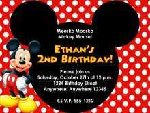 52 Blank Editable Mickey Mouse Birthday Invitation Template Now by Editable Mickey Mouse Birthday Invitation Template