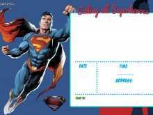 52 Blank Superman Birthday Invitation Template Photo for Superman Birthday Invitation Template