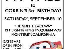 52 Create Lightning Mcqueen Party Invitation Template Formating by Lightning Mcqueen Party Invitation Template