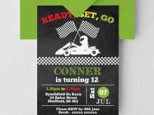 52 Creative Go Kart Birthday Invitation Template For Free by Go Kart Birthday Invitation Template