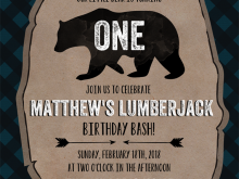 52 Creative Lumberjack Birthday Invitation Template Photo with Lumberjack Birthday Invitation Template