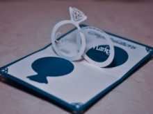 52 Creative Wedding Invitation Linked Rings Pop Up Card Template Maker for Wedding Invitation Linked Rings Pop Up Card Template
