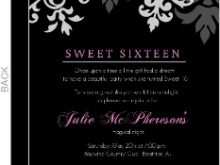 52 Format Blank Sweet 16 Invitation Templates in Word by Blank Sweet 16 Invitation Templates