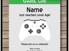 52 Format Xbox Party Invitation Template in Word with Xbox Party Invitation Template