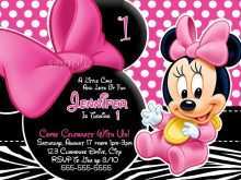 52 Free Printable Minnie Mouse Birthday Invitation Template in Word by Minnie Mouse Birthday Invitation Template
